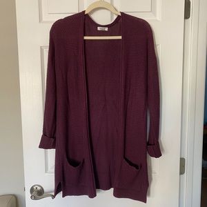 Maroon cardigan